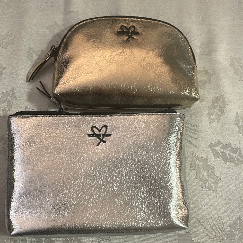 Silver and gold Victoria secret small purses
